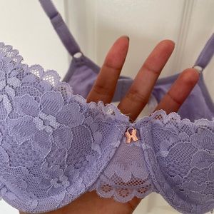 Savage X Fenty lavender lace bra